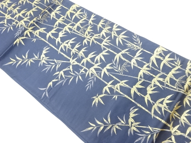 竹林模様織出し袋帯